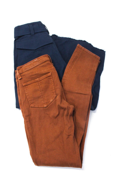 Rag & Bone Moon River Womens Skinny Jeans Trousers Brown Blue Size 25 XS Lot 2