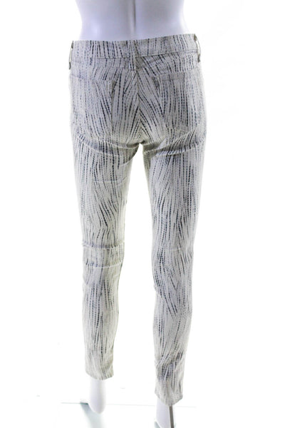 Rag & Bone Jean Womens Cotton Blend Striped 5 Pocket Skinny Jeans Beige Size 27