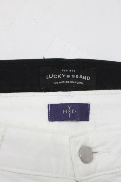 Lucky Brand NYDJ Womens Capri Distressed Jeans Size 8 12 Lot 2