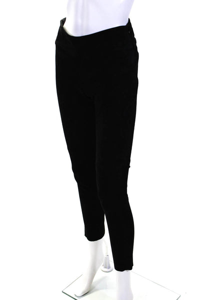IRO Womens Side Zip High Rise Suede Ankle Leggings Black Size FR 36