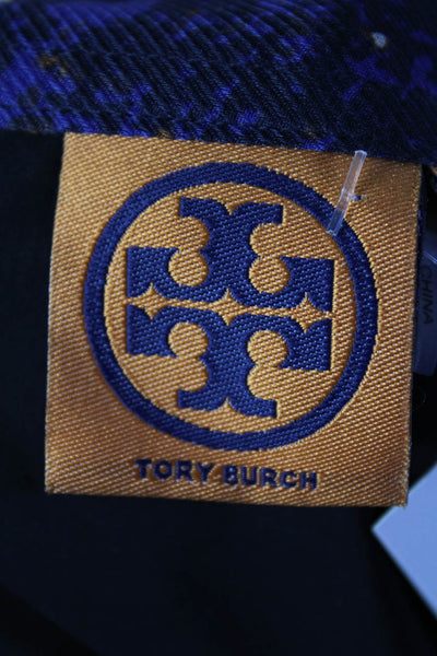Tory Burch Womens Blue/Brown Wool Printed Knee Length A-Line Skater Shirt Size 4