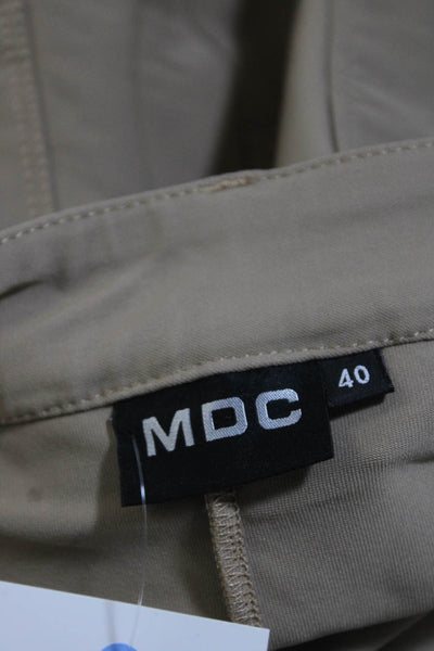 MDC Womens Zipper Fly Lightweight Mini Skort Shorts Brown Size IT 40