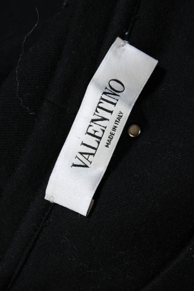 Valentino Womens Pullover Round Neck Beaded Butterfly Sweatshirt Black Medium