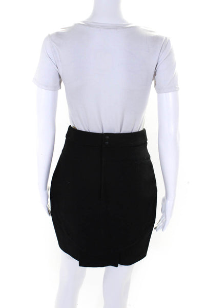 T Alexander Wang Womens Black Zip Back Mini Pencil Skirt Size S