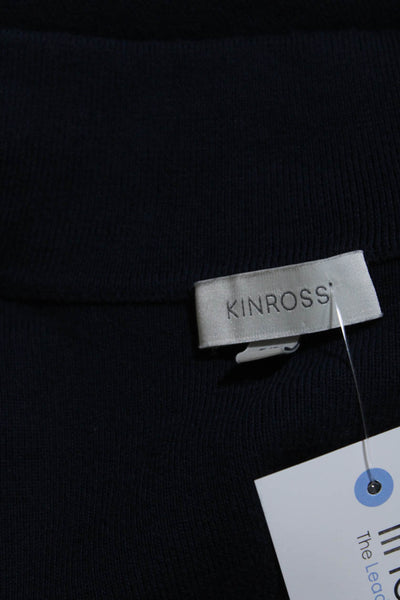 Kinross Women's Long Sleeves Full Zip Cardigan Sweater Blue Size S