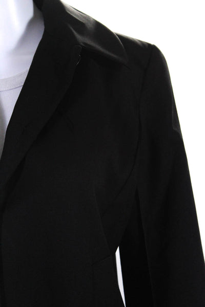 Kenzo Jungle Womens Buttoned Collared Long Sleeved Blazer Jacket Black Size 40