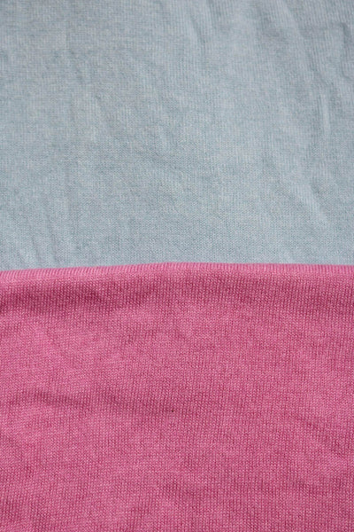 J. Mclaughlin Womens Long Sleeve Knit Blouse Pink Size S Lot 2