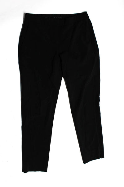 Theory Womens  Pleated Front Elastic Waist Trousers Black Size 4 Lot 2