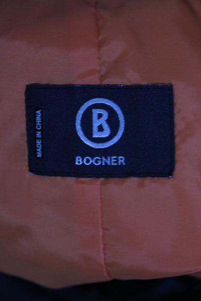 Bogner Womens Mock Neck Full Zipper Vest Jacket Black Size Small