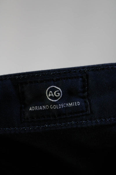 AG Adriano Goldschmied Womens Cotton Mid-Rise Prima Jeggings Navy Blue Size 28