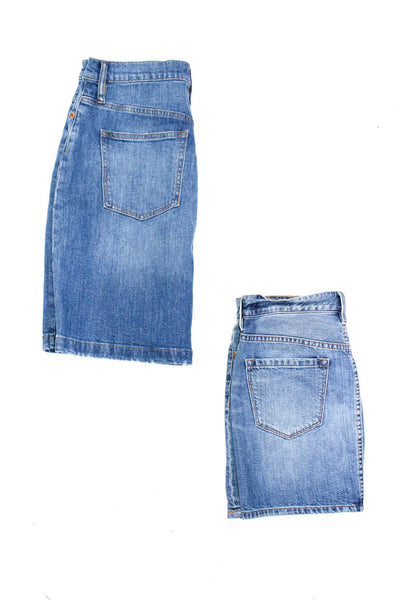 J Crew Womens Denim Skirts Blue Cotton Size 28 29 Lot 2
