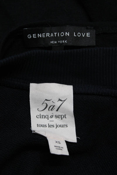 Cinq à Sept Generation Love Womens Navy Pullover Sweater Top Size XS S lot 2