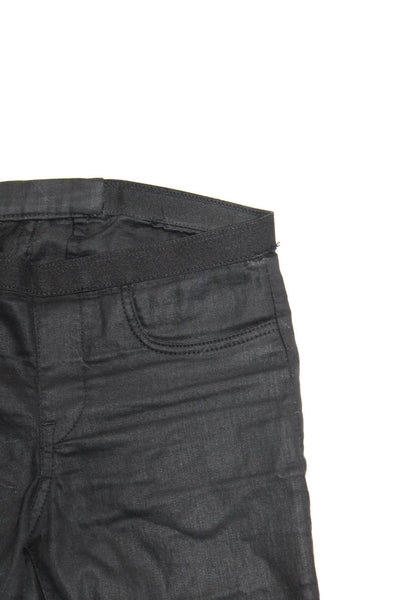 Helmut Lang Womens Black Cotton Mid-Rise Skinny Pull On Leggings Pants Size 24