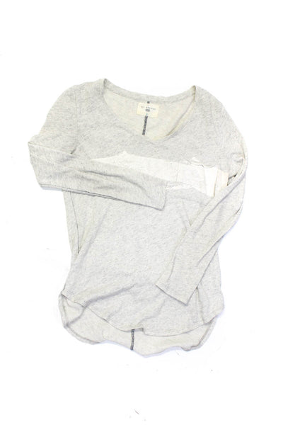 SOL ANGELES Women's V-Neck Long Sleeves Basic Blouse Gray Size S Lot 3