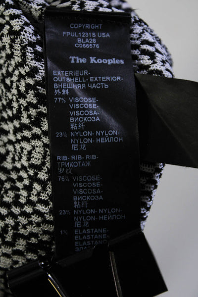 Sport The Kooples Women's Long Sleeves Spotted Dot Pullover Sweater Black Size S