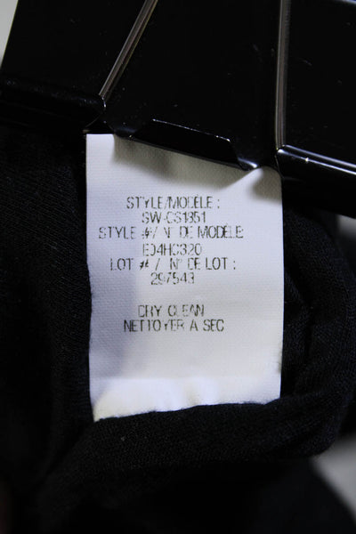 Helmut Lang Women's Elastic Waist Bodycon Cinch Mini Skirt Black Size S