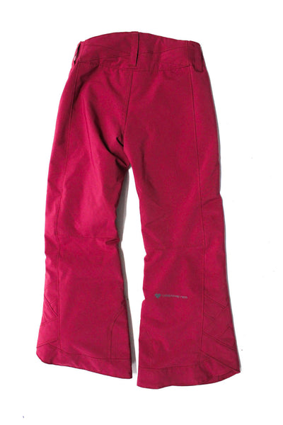 Obermeyer Girls Insulated Mid Rise Flared Leg Winter Snow Pants Purple Size XS