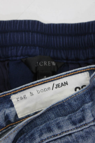 J Crew Rag & Bone Womens Ruche Distress Tapered Jeans Pants Blue Size 28 4 Lot 2