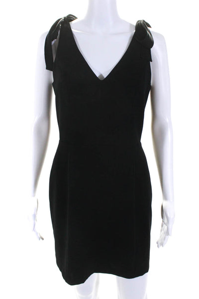 Amanda Uprichard Womens Sleeveless Lined Flared Hem Mini Tank Dress Black Size M