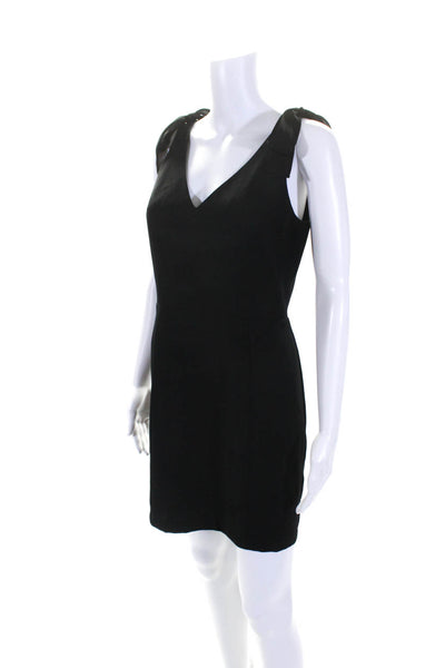 Amanda Uprichard Womens Sleeveless Lined Flared Hem Mini Tank Dress Black Size M