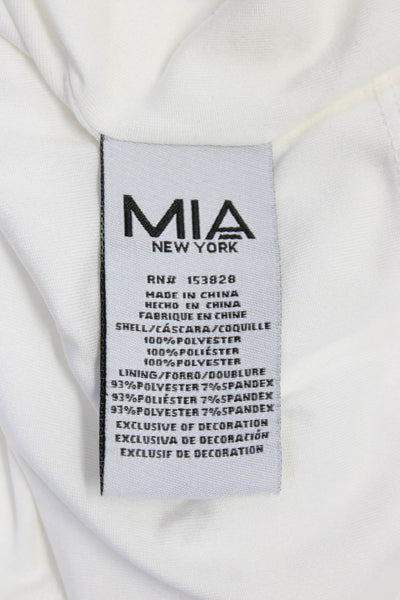 MIA NYC Broadway & Broome Womens Tank Blouse Shirt White Gray Size XL XS Lot 2