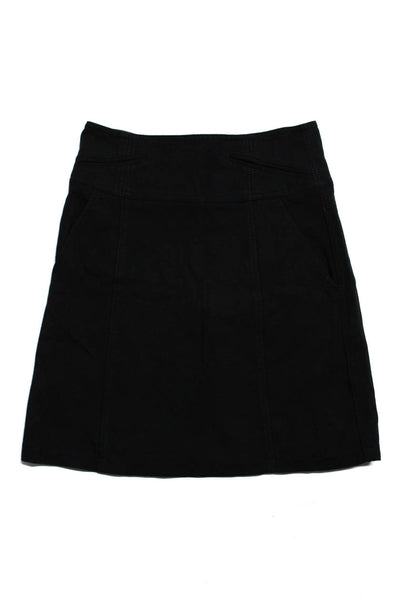 Theory Womens Lined Stretch Two Pocket Zip Up Mini Skirt Black Size 4 0 Lot 2