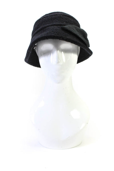 Badgley Mischka Women's Bow Bucket Hat Black One Size Lot 2