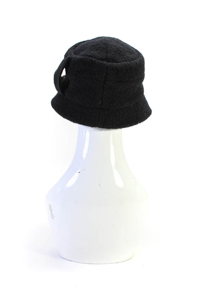 Badgley Mischka Women's Bow Bucket Hat Black One Size Lot 2