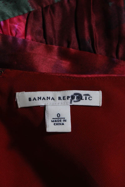 Banana Republic Women's Sleeveless Fit Flare Multicolor Mini Dress Size 0 Lot 2