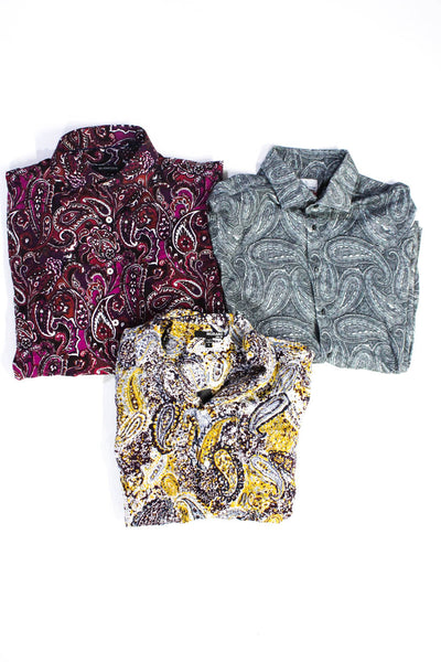 Bugatchi Murano Emanuel Berg Mens Dress Shirts Multi Colored Size Large Lot 3