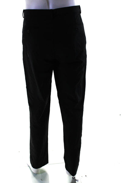 Calvin Klein Mens Mid Rise Infinite Straight Leg Dress Pants Black Size 34X32