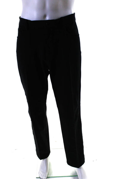 Calvin Klein Mens Mid Rise Infinite Straight Leg Dress Pants Black Size 34X32