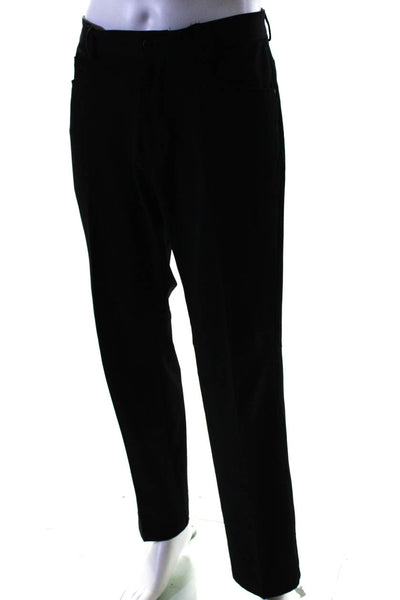 Calvin Klein Mens Mid Rise Straight Leg Dress Trousers Black Size 34X34