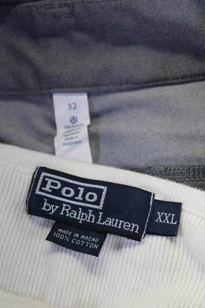 Lululemon Polo Ralph Lauren Mens Shorts Sweater Size 32 Extra Extra Large Lot 2