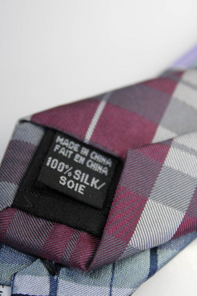 Boss Hugo Boss Calvin Klein TC Tuesdays Mens Silk Striped Purple Size OS Lot 4