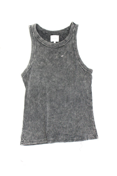 Zara Sundays Moon River Womens Blouse Tank Top Vest Black Gray Size S XS Lot 3