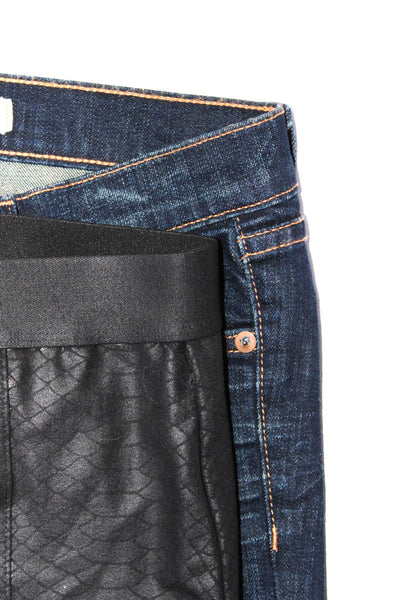 David Lerner J Brand Women Short Skirt Bootcut Jeans Black Blue Size XS 26 Lot 2