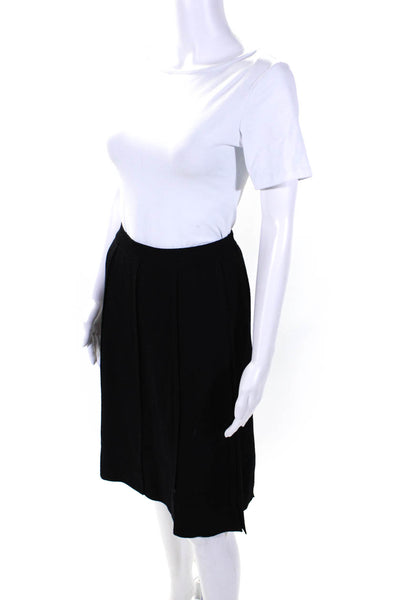St. John Collection By Marie Gray Womens Santana Knit A Line Skirt Black Size 6