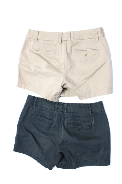 J Crew Womens Cotton Zipped Hook & Eye Chino Casual Shorts Tan Size 6 Lot 2