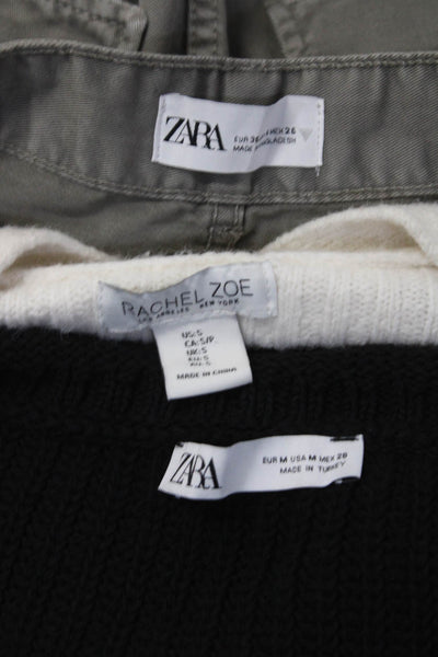 Zara Rachel Zoe Womens Sweaters Pants Black Size M S 4 Lot 3