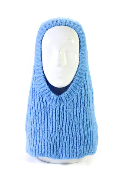 J Crew Womens Knitted Raffia Slip-On Hood Boater Hats Blue Size One Size Lot 2