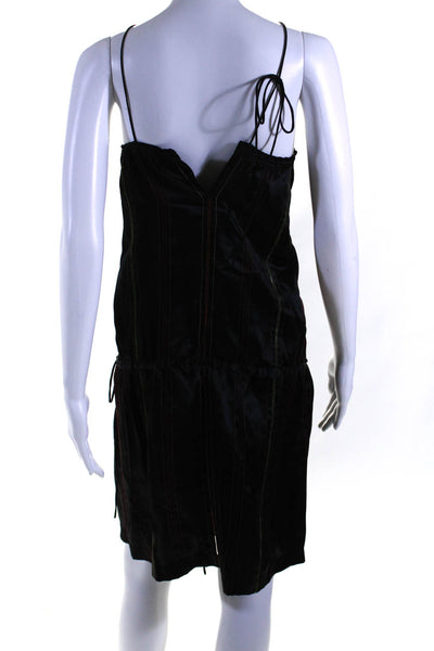 Barbara Bui lnitials Women's Haler Embellish Drop Waist Mini Dress Black Size XS