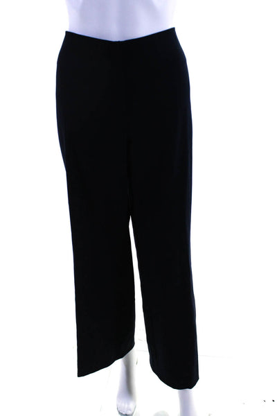 Escada Womens High Rise Wide Leg Dress Pants Navy Blue Wool Size EUR 38