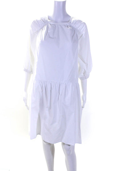 Zara MNG Womens Full Length Sun Dresses White Size Extra Small Lot 2