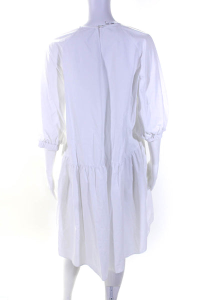 Zara MNG Womens Full Length Sun Dresses White Size Extra Small Lot 2
