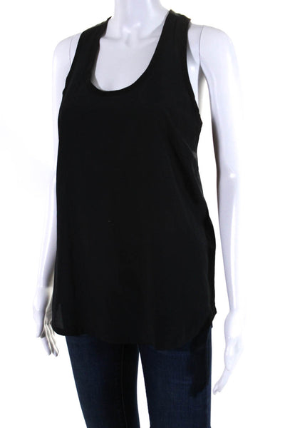 Joie Women's Scoop Neck Sleeveless Tank Top Blouse Black Size S