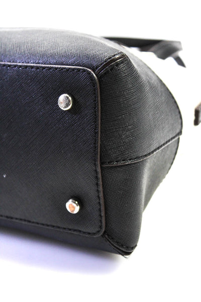 Kate Spade Womens Leather Grand Street Top Handle Crossbody Bag Beige Black Size