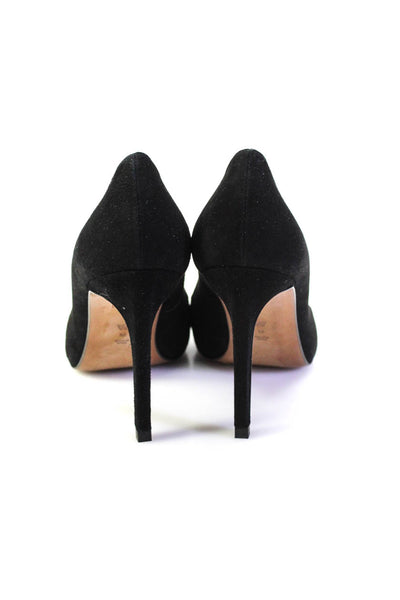 Whistles Womens Stiletto Pointed Toe Pumps Black Suede Size 39W