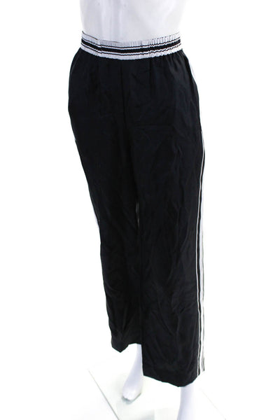 Rag & Bone Women's Elastic Waist Straight Leg Sweat Pant Black Size XS