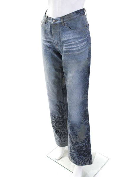 Just Cavalli Women's Midrise Five Pockets Straight Leg Denim Pant Size 31